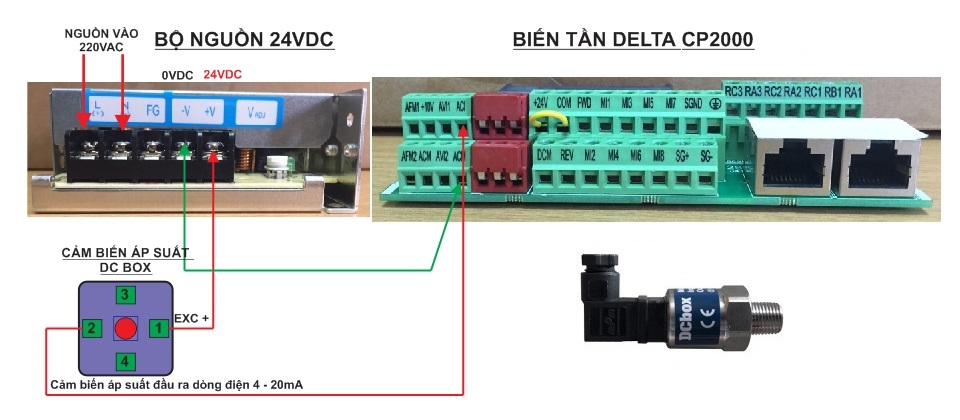 cảm biến cho bơm điều áp